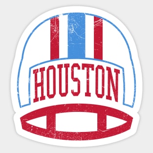 Houston Retro Helmet - White Sticker